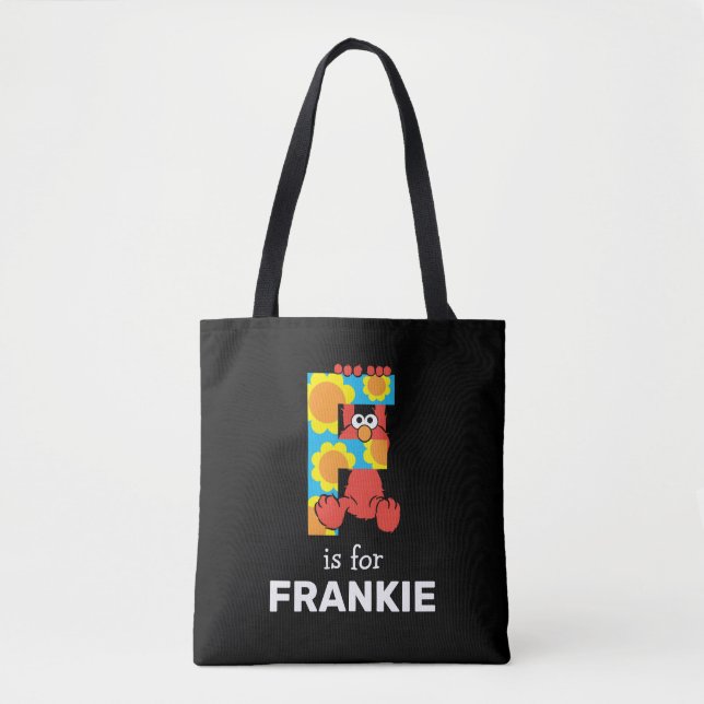 Tote Bag Elmo Alphabet | F Fleurs (Devant)