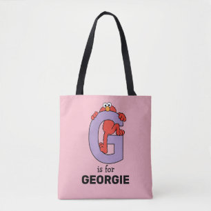 Tote Bag Elmo Alphabet G Violet