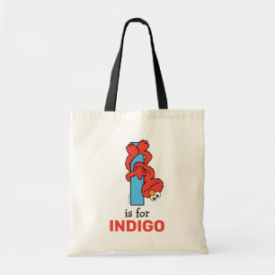 Tote Bag Elmo Alphabet I Bleu