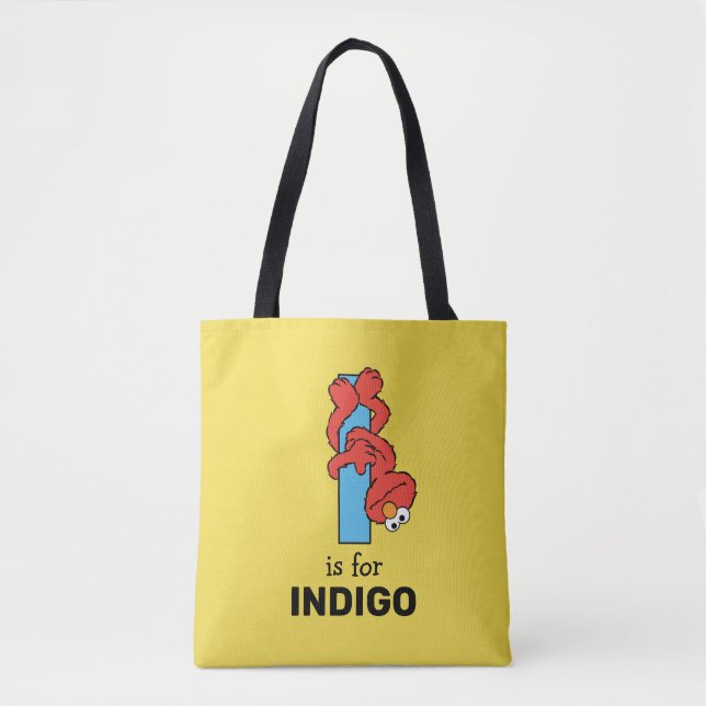 Tote Bag Elmo Alphabet | I Bleu (Devant)