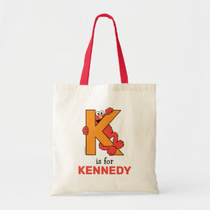Tote Bag Elmo Alphabet K Orange
