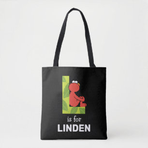 Tote Bag Elmo Alphabet L feuille