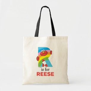 Tote Bag Elmo Alphabet R arc-en-ciel