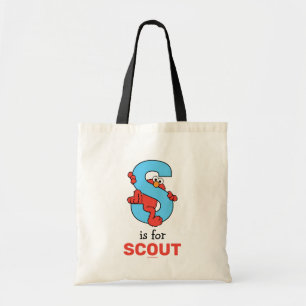 Tote Bag Elmo Alphabet S Bleu