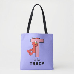 Tote Bag Elmo Alphabet T rose
