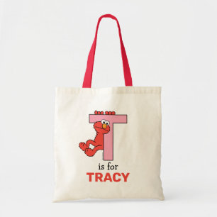 Tote Bag Elmo Alphabet T rose