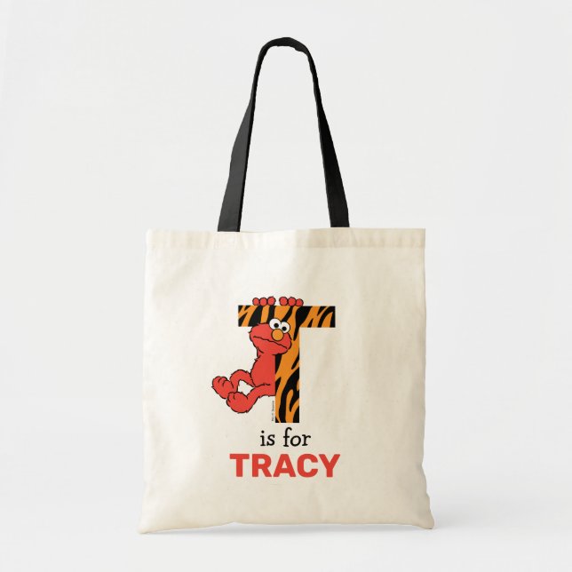 Tote Bag Elmo Alphabet | T Tiger (Devant)