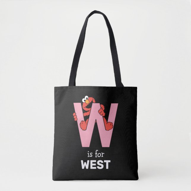 Tote Bag Elmo Alphabet | W rose (Devant)
