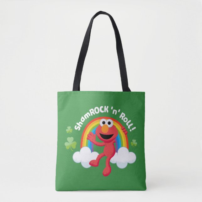 Tote Bag Elmo | Arc en arc-en-ciel shamrock 'n' (Devant)