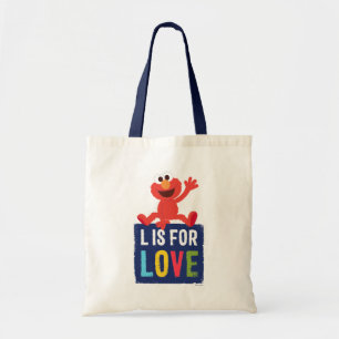 Tote Bag Elmo   L est pour l'amour