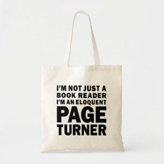 Tote Bag Eloquent Page Turner Bookish Lover