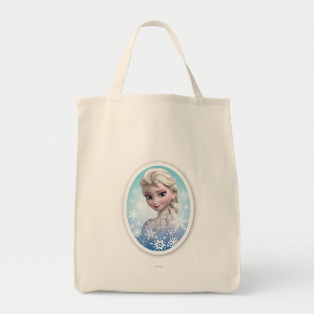 Tote Bag Elsa | Cadre de flocon de neige (Devant)