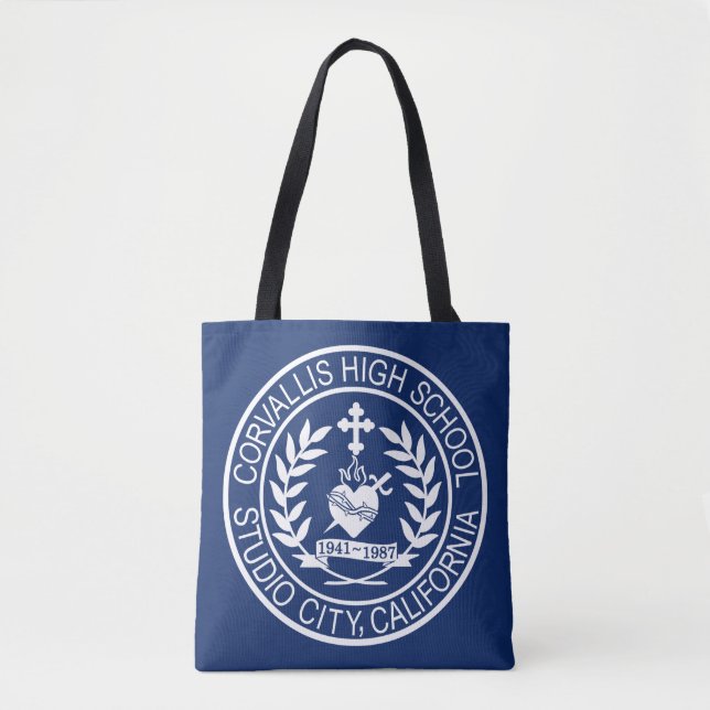 Tote Bag Emblème de logo de la Californie de lycée de (Devant)
