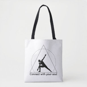 Tote Bag Emblème de Yoga Pose Triangle