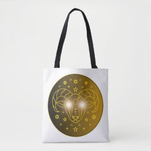 Tote Bag Emblème du zodiaque Bélier Symbole céleste minim