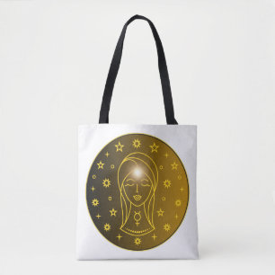 Tote Bag Emblème du Zodiaque Vierge   Symbole Céleste Minim