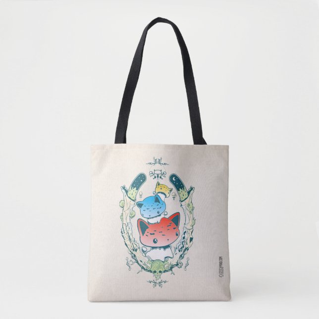 Tote Bag Emblème mignon Fourre-tout de champignon de (Devant)
