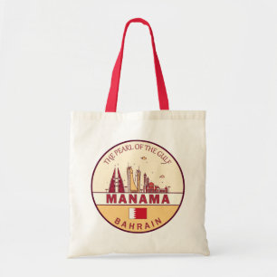Tote Bag Emblème Skyline de Manama à Bahreïn