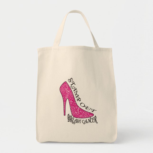 Tote Bag Emboutissez le cancer du sein (Devant)