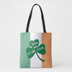 Tote Bag Embrasse-moi Je suis irlandais