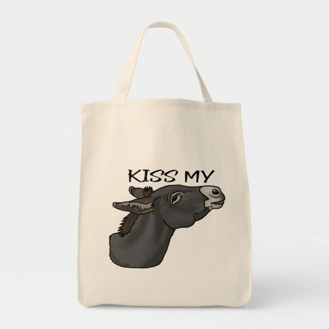 Tote Bag Embrasse Mon. .. Burro (Devant)