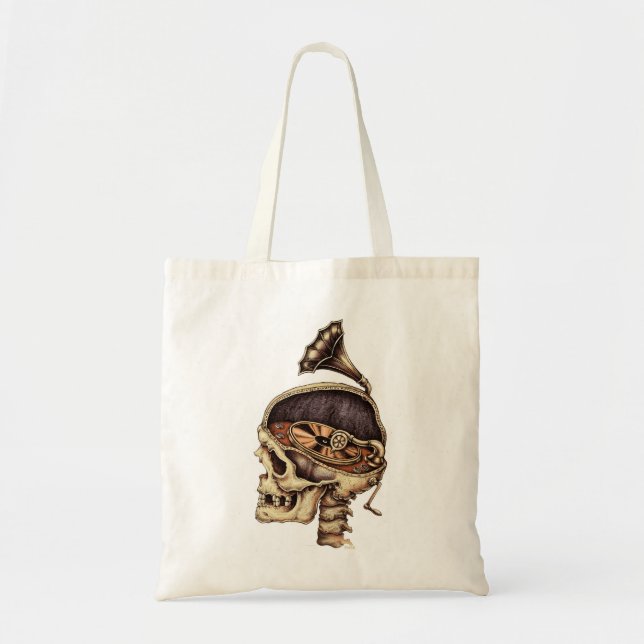 Tote Bag emek_phonoskull_zazzle (Devant)