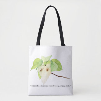 Tote Bag Empowered Minimalist Woman | Inspirational Quote