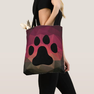 Tote Bag Empreinte animale, patte chat/chien