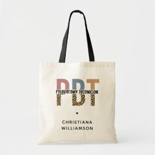 Tote Bag Empreinte de léopard de technicien en phlébotomie