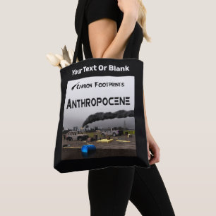 Tote Bag Empreintes Carbone - Anthropocène
