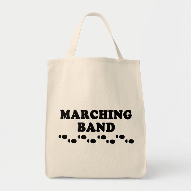 Tote Bag Empreintes de bande de marquage (Devant)