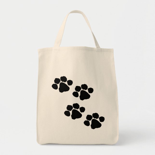 Tote Bag Empreintes de pattes animaux (Devant)