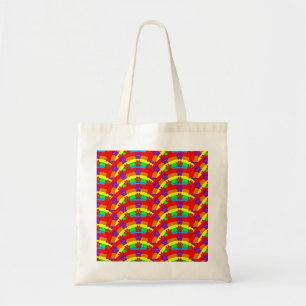 Tote Bag Empreintes de pattes de chien coloré sur l'Arrière