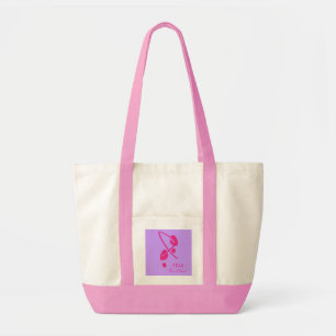 Tote Bag Empreintes De Ruban Rose Je Marche Pour Un Cure II