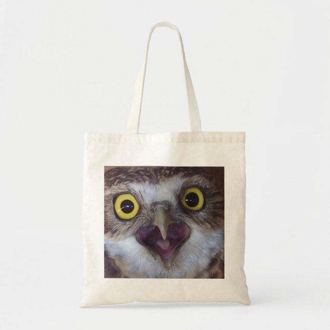 Tote Bag emprunter-hibou (Devant)