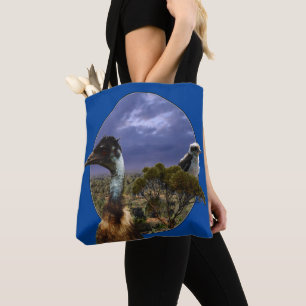 Tote Bag Emu Australien Et Kookaburra,