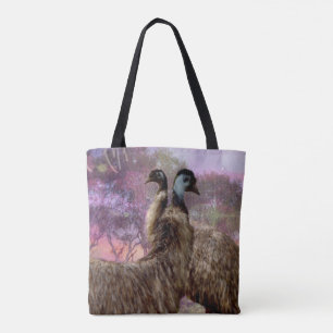 Tote Bag Emu Courtship,