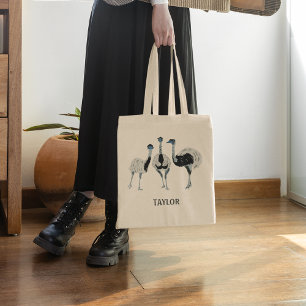Tote Bag Emus Bird Lovers Personnalisé