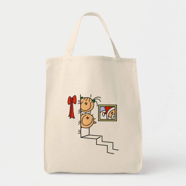 Tote Bag En attente des T-shirts et cadeaux Père Noël (Devant)