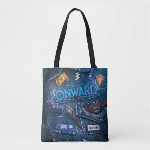 Tote Bag En cours Art de l'affiche de la veste d'orge