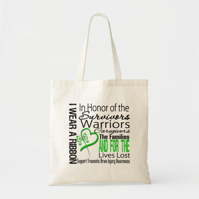 Tote Bag En hommage Collecte traumatisme cérébral traumatiq (Devant)