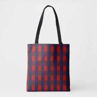 Tote Bag en vichy vérifier Fourre-tout