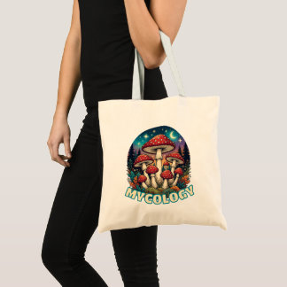 Tote Bag Enchanted Forest Mushroom Art
