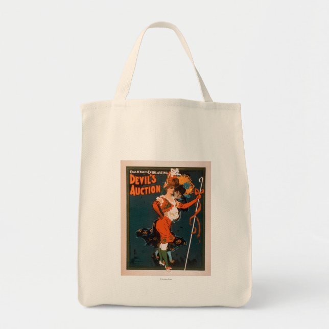 Tote Bag Enchère du diable Femme en Costume Théâtre 2 (Devant)