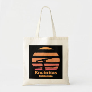 Tote Bag Encinitas California Retro Surf Vintage Surf Su