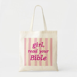 Tote Bag Encouragement à la lecture de la Bible en lettrage