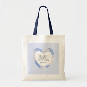 Tote Bag Encouragement et application de la Bible Bleue Lum