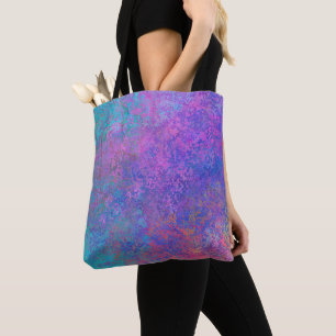 Tote Bag Encre d'alcool arc-en-ciel, Abstrait coloré