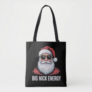 Tote Bag Énergie Big Nick Noël Santa Lunettes de soleil Xma