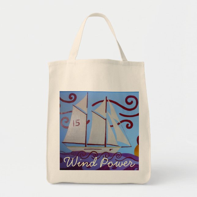 Tote Bag Énergie éolienne (Devant)